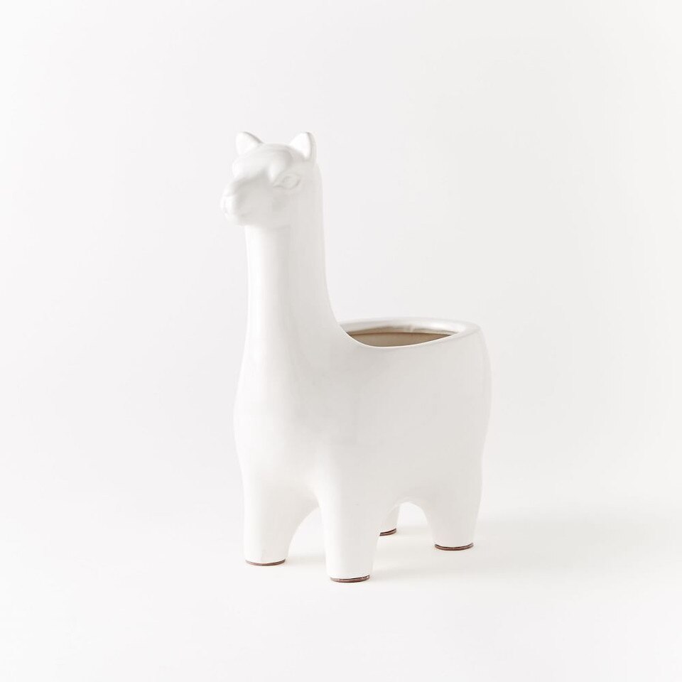 Ceramic Llama Planters West Elm UK